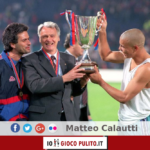José Mourinho, Bobby Robson e Ronaldo con la Coppa delle Coppa al Barcellona. © Edited by MATTEO CALAUTTI